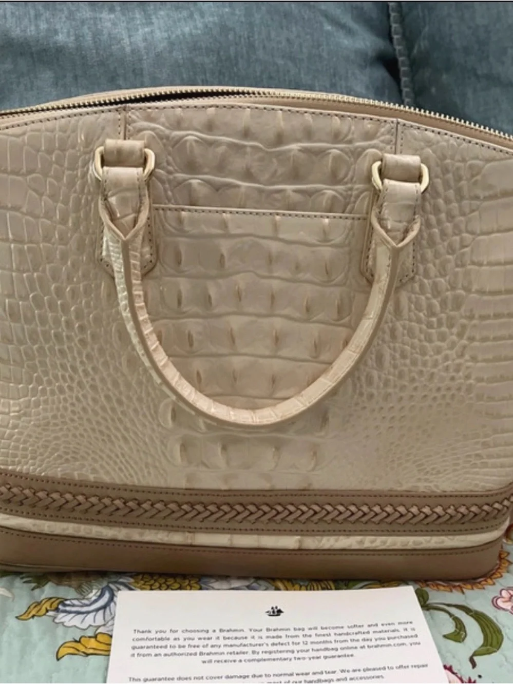 Brahmin Duxbury Satchel Sunglow Dalton